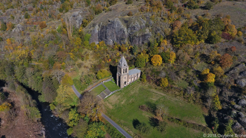 La chapelle Sainte-Marie-des-Chazes dans le Haut allier
